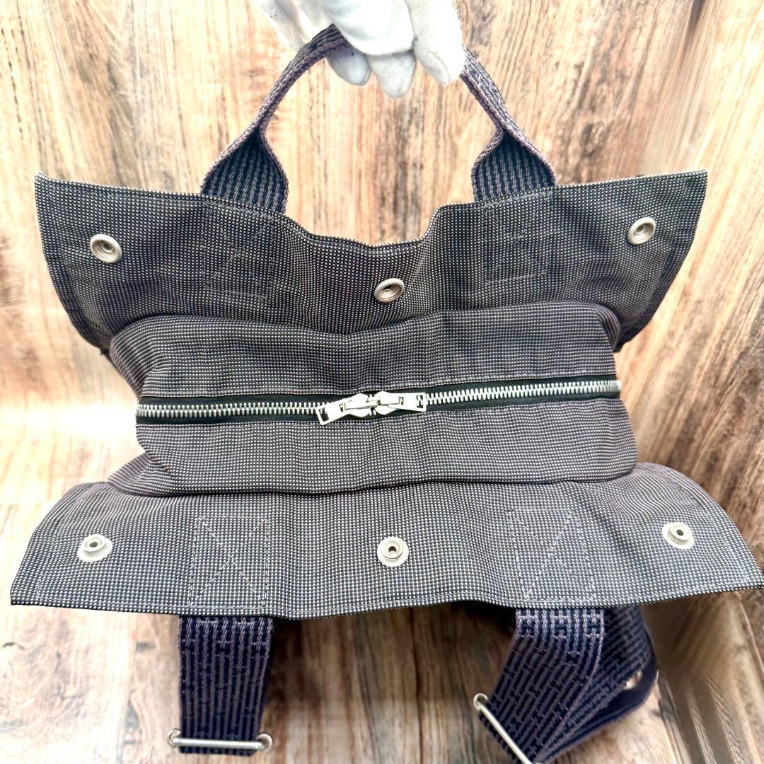 ⛄極美品⛄エルメスエールラインMMアドサックMM 2wayリュックバッグ#655