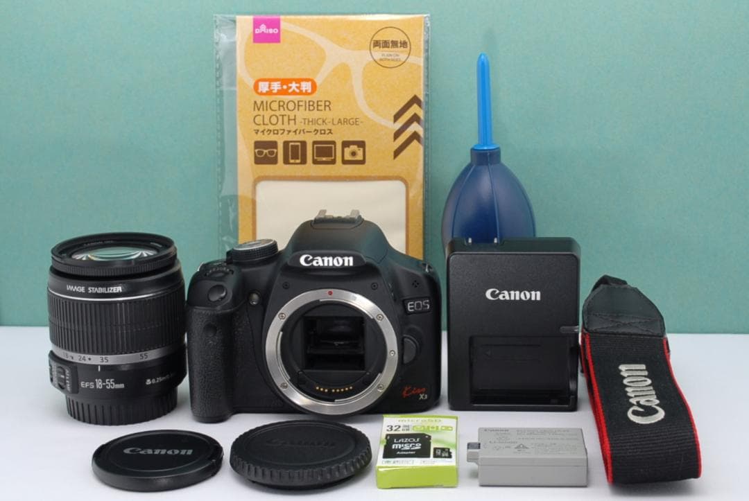 ☘️カメラデビューにおすすめ✨ Canon Kiss X3 一眼レフ 手ぶれ補正