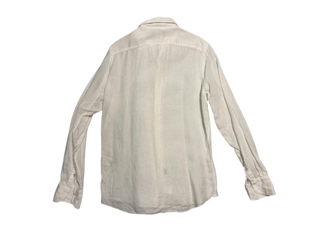 フィナモレ リネンシャツ ホワイト 40