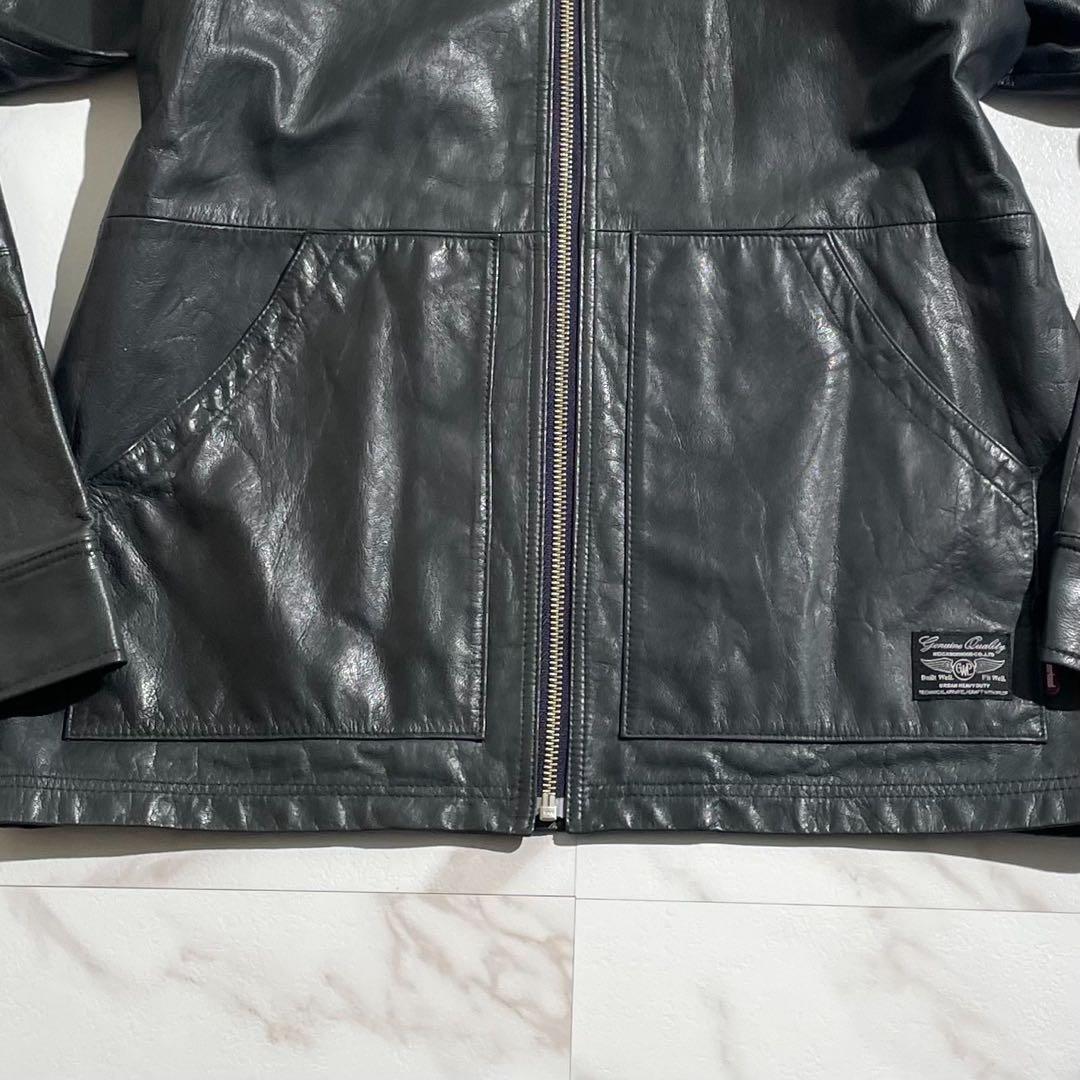 美品✨ NEIGHBORHOOD ゴートレザー シングルライダースジャケット M