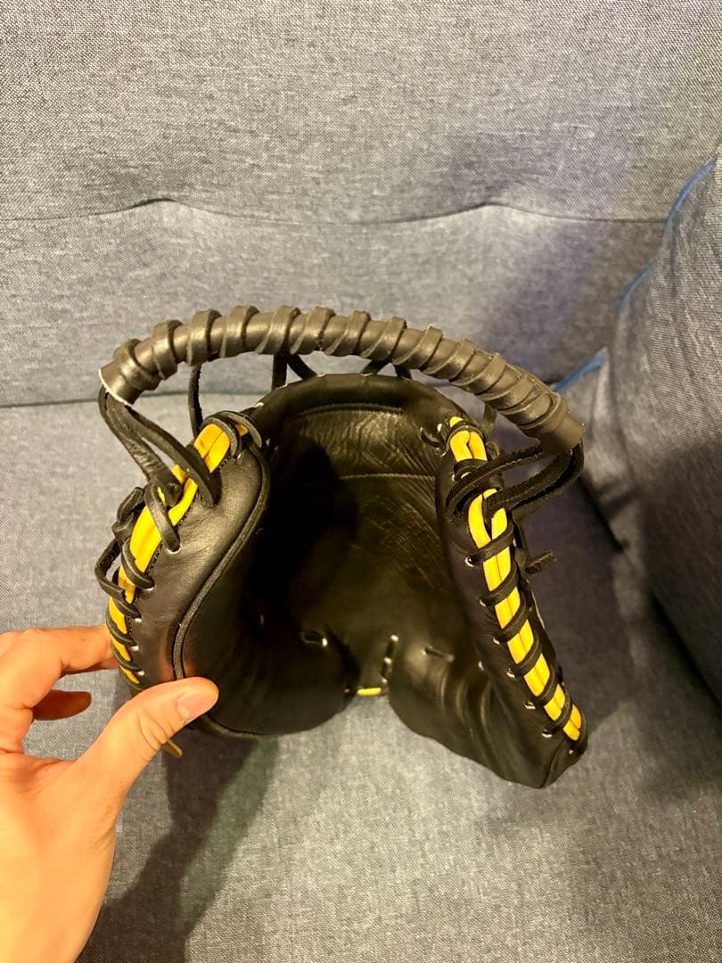 あ*あ様 【鬼型付け】未使用品ハタケヤマHATAKEYAMA軟式用キャッチャーミ