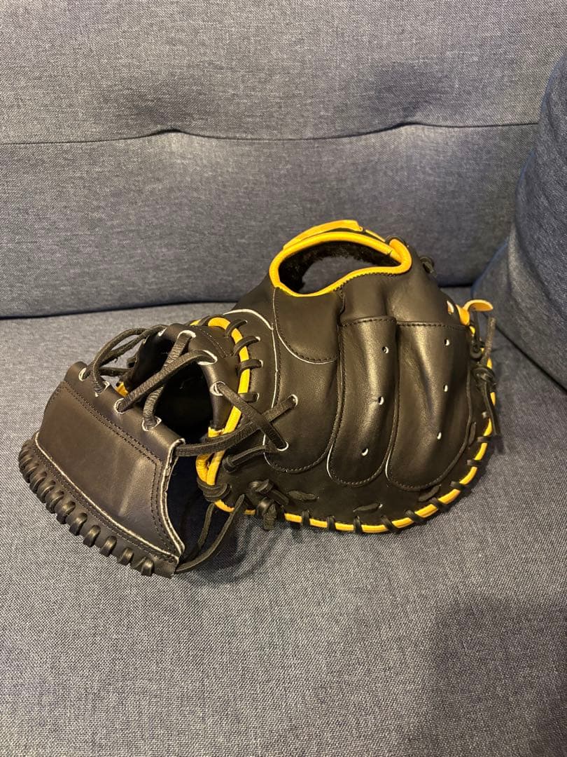 あ*あ様 【鬼型付け】未使用品ハタケヤマHATAKEYAMA軟式用キャッチャーミ