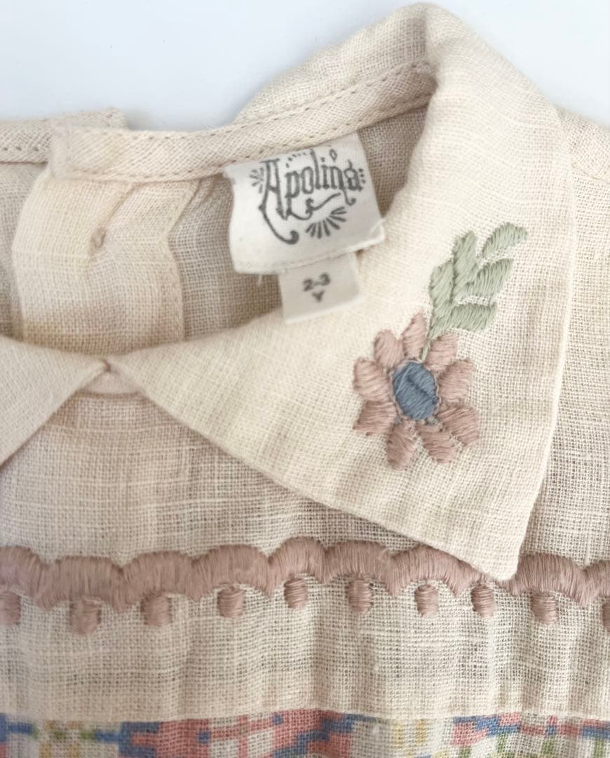 ワンピース Apolina 24Ss Nellie dress solva 2-3y