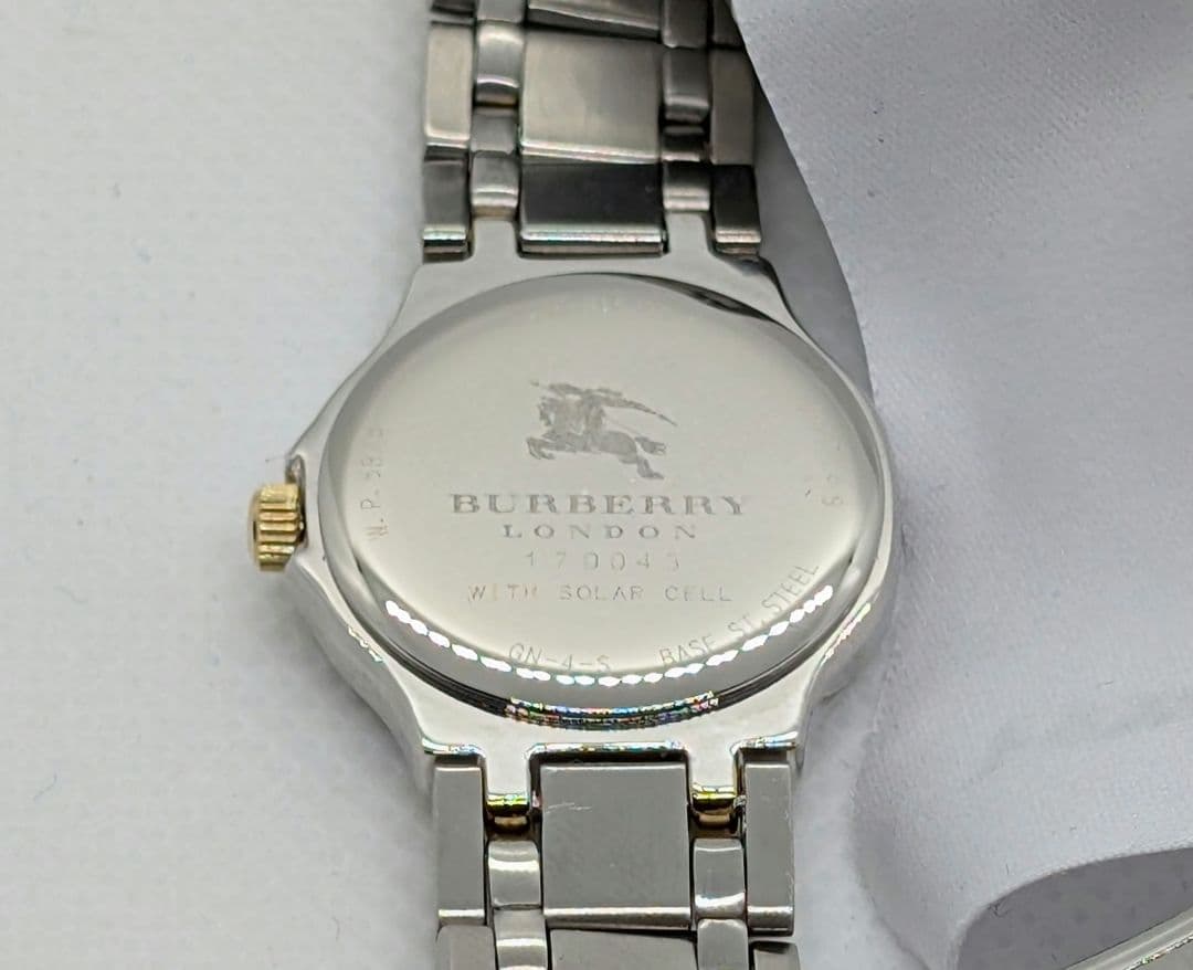 【可動品】バーバリー　ソーラー腕時計　レディース　BURBERRY