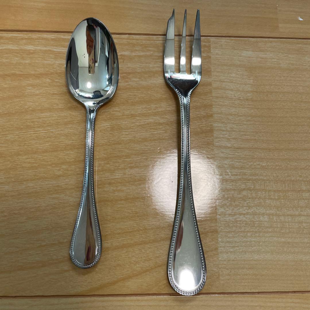 Christofle ティスプーン&フォーク12本セット　➕400円で箱付き