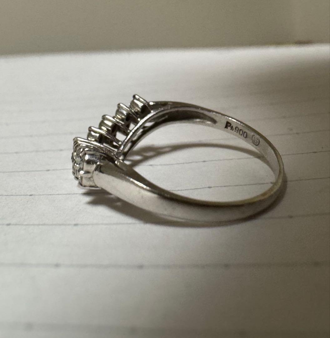 PT900 ダイヤモンドプラチナリング　9号