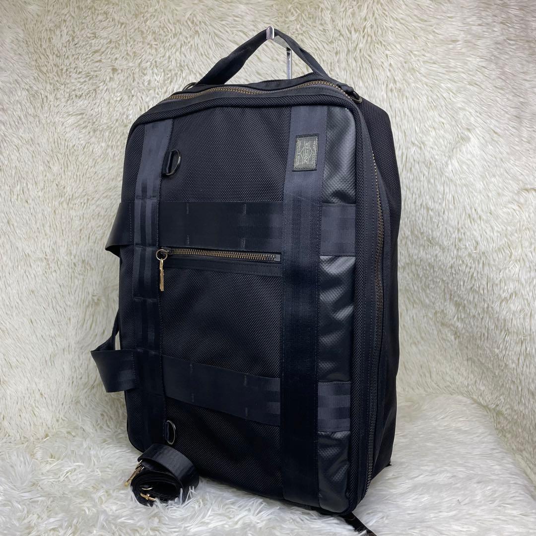 【美品】ポーター ヒート 3way ビジネスバッグ リュック A4 通勤 黒