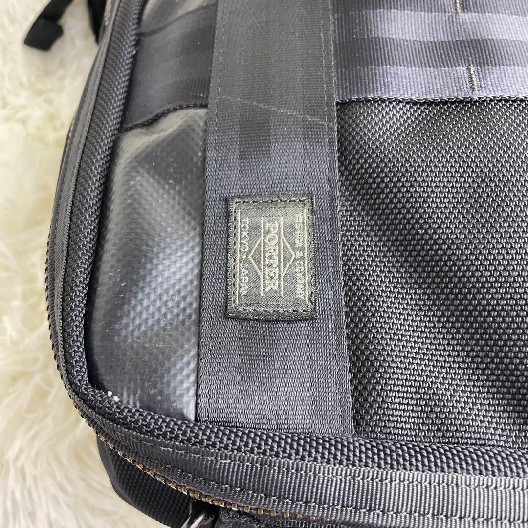 【美品】ポーター ヒート 3way ビジネスバッグ リュック A4 通勤 黒