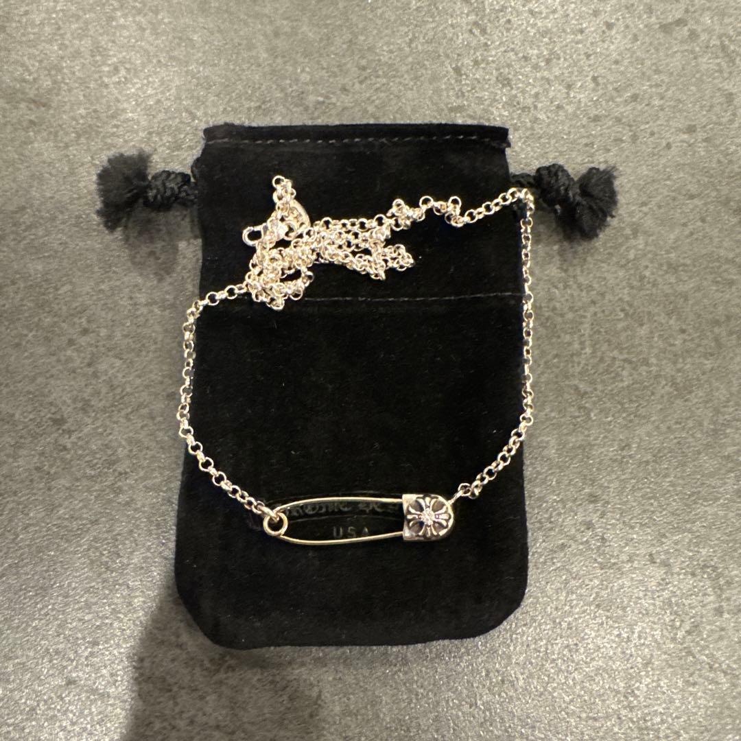 クロムハーツ　ワンダイヤモンドセーフティピン　18インチ