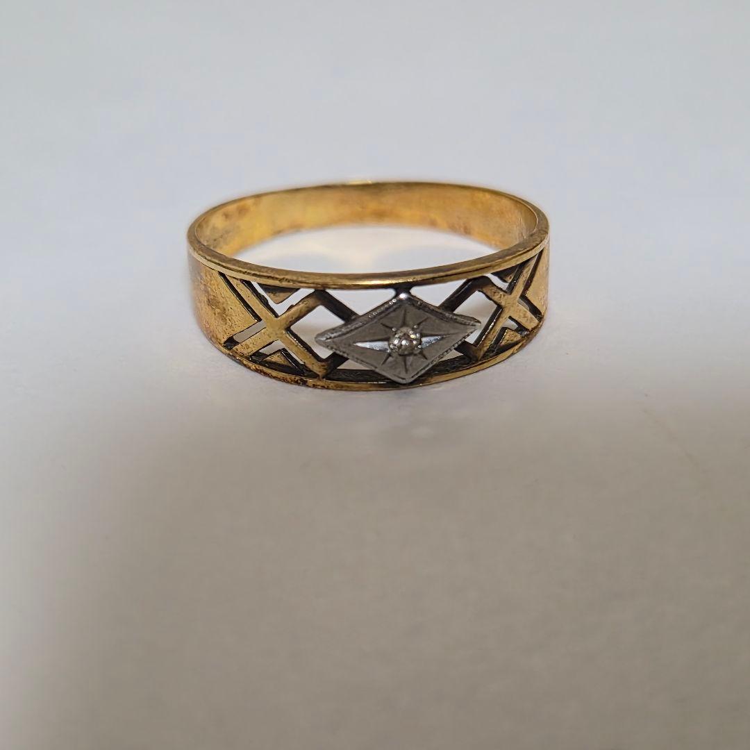 K18 PT900 コンビリング　ノーブランド