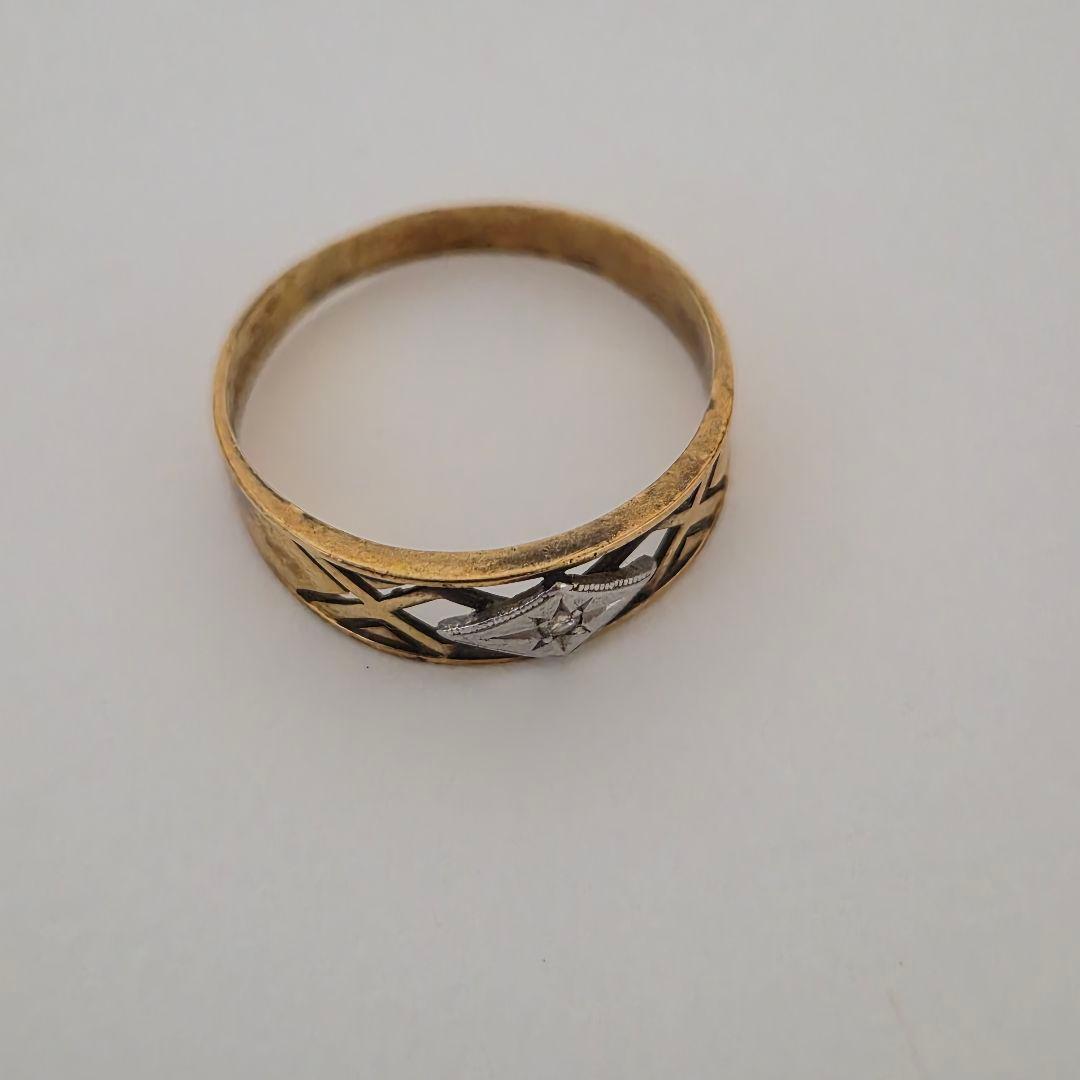 K18 PT900 コンビリング　ノーブランド