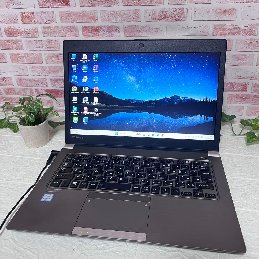 ★中古東芝 SSD128GB メモリ16GB★R63/D ノートPC135