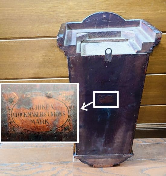 〈完動・美品〉菱Y・N印　大正浪漫ダイヤ硝子 スリゲル宮型ゼンマイ振り子時計