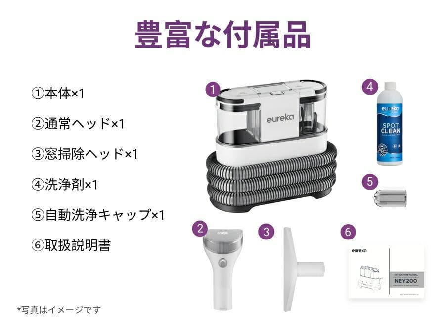 Eureka ユーリカ NEY200 水加熱式 水掃除機 温水掃除機 乾湿両用