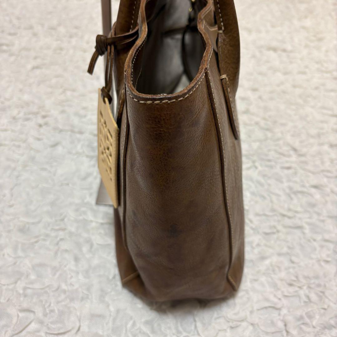 【極美品】ゲンテン 工具ロゴ トスカーナレザー肩掛けトートバッグ　3点セット