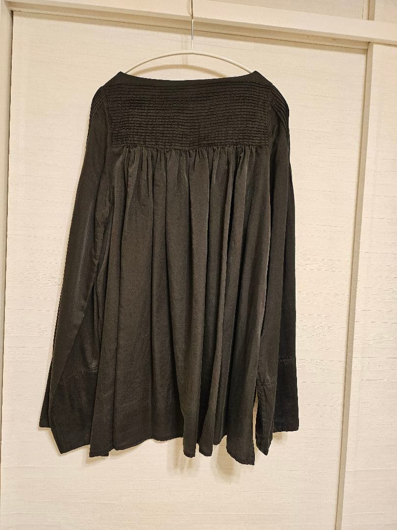 Curensologyシルクコットンボリュームピンタックブラウス&スカート