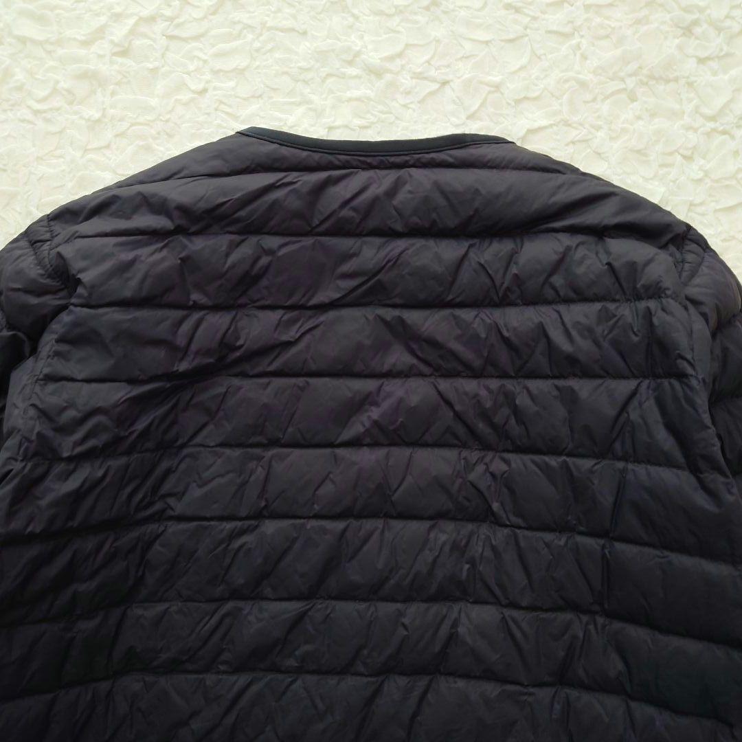 DANTON ダントン　ノーカラー　インナーダウン　ジャケット　ネイビー　40