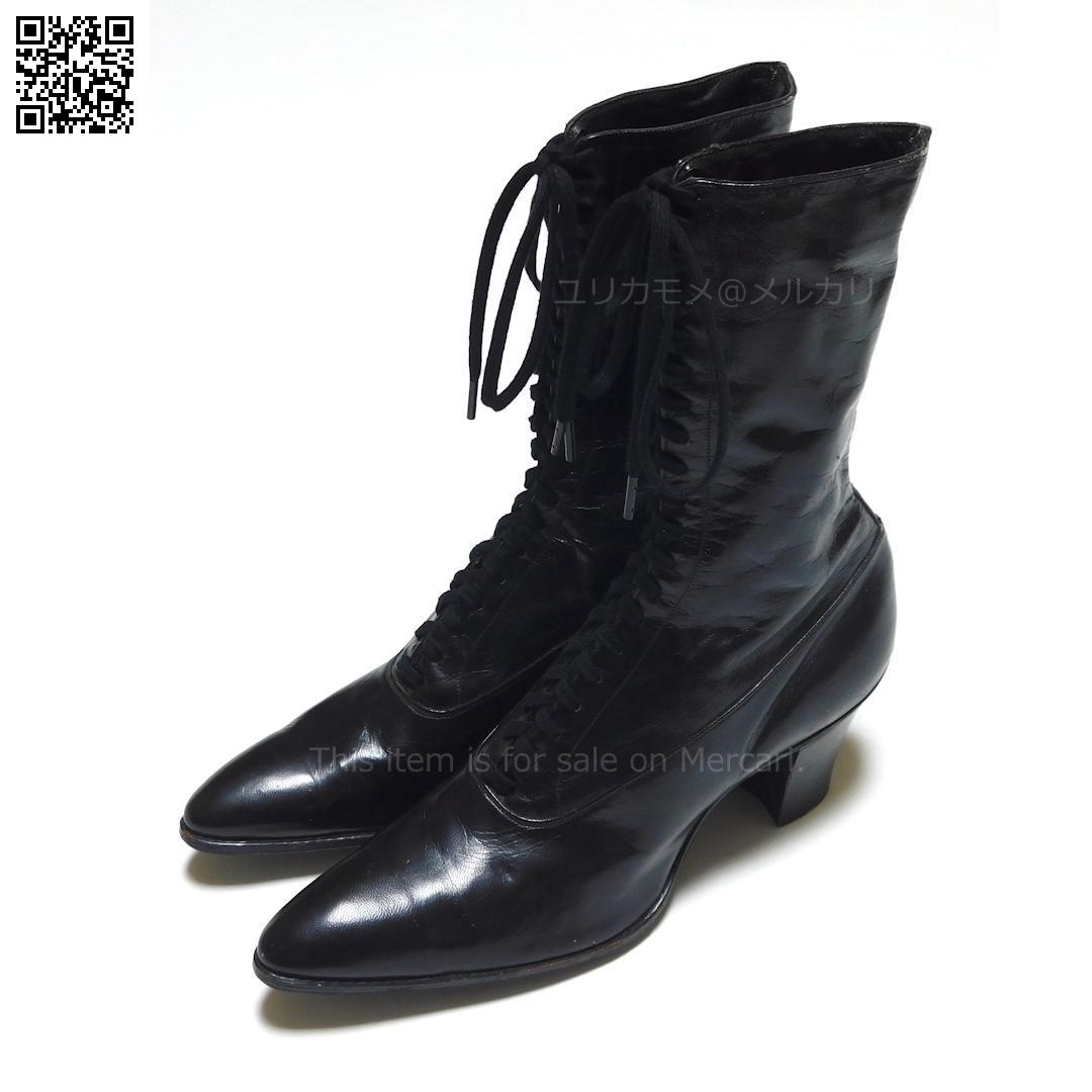 d*7様 【アンティーク】ウィメンズ レースアップブーツ 1910～20年代 着