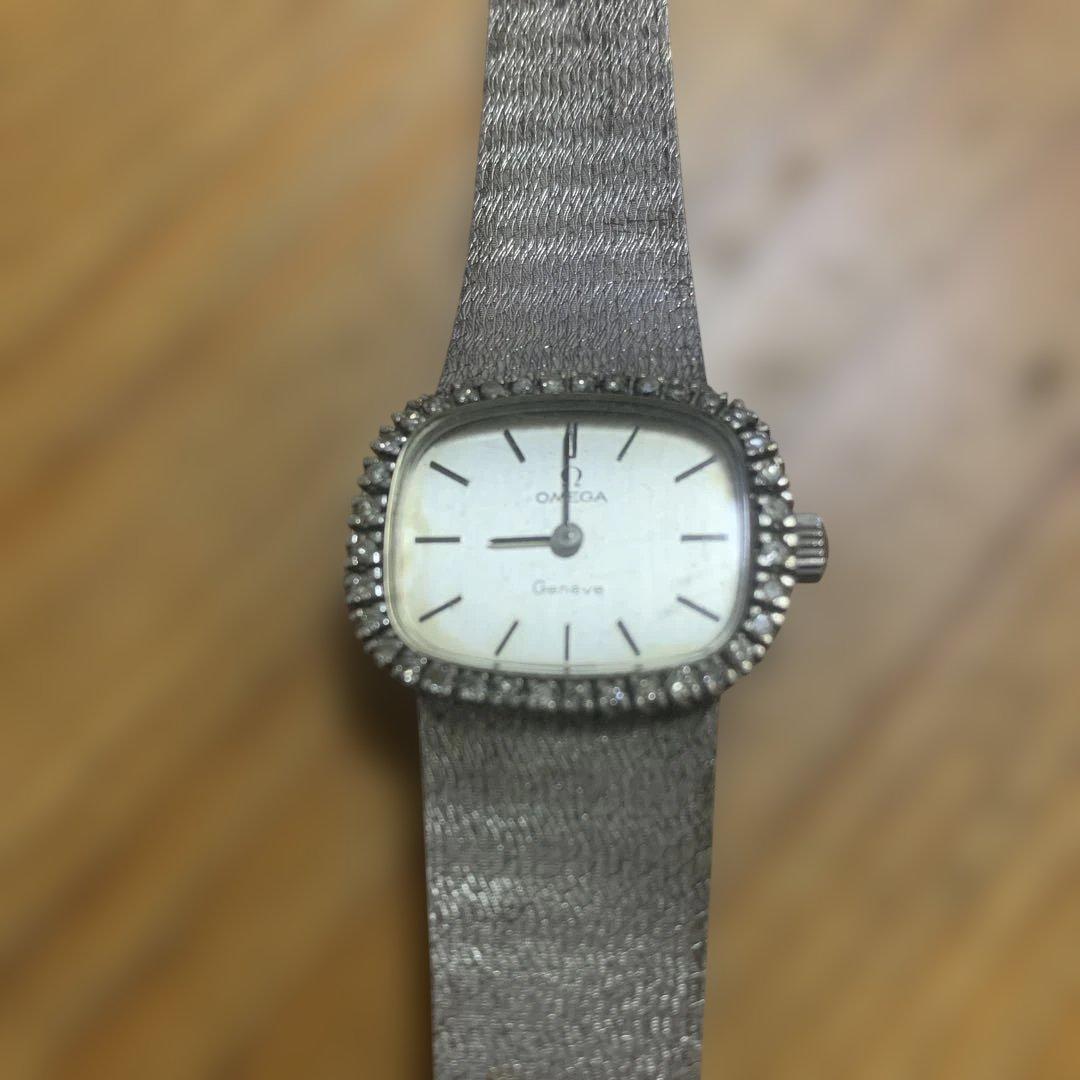 OMEGA Geneva ダイヤベゼル シルバー 時計