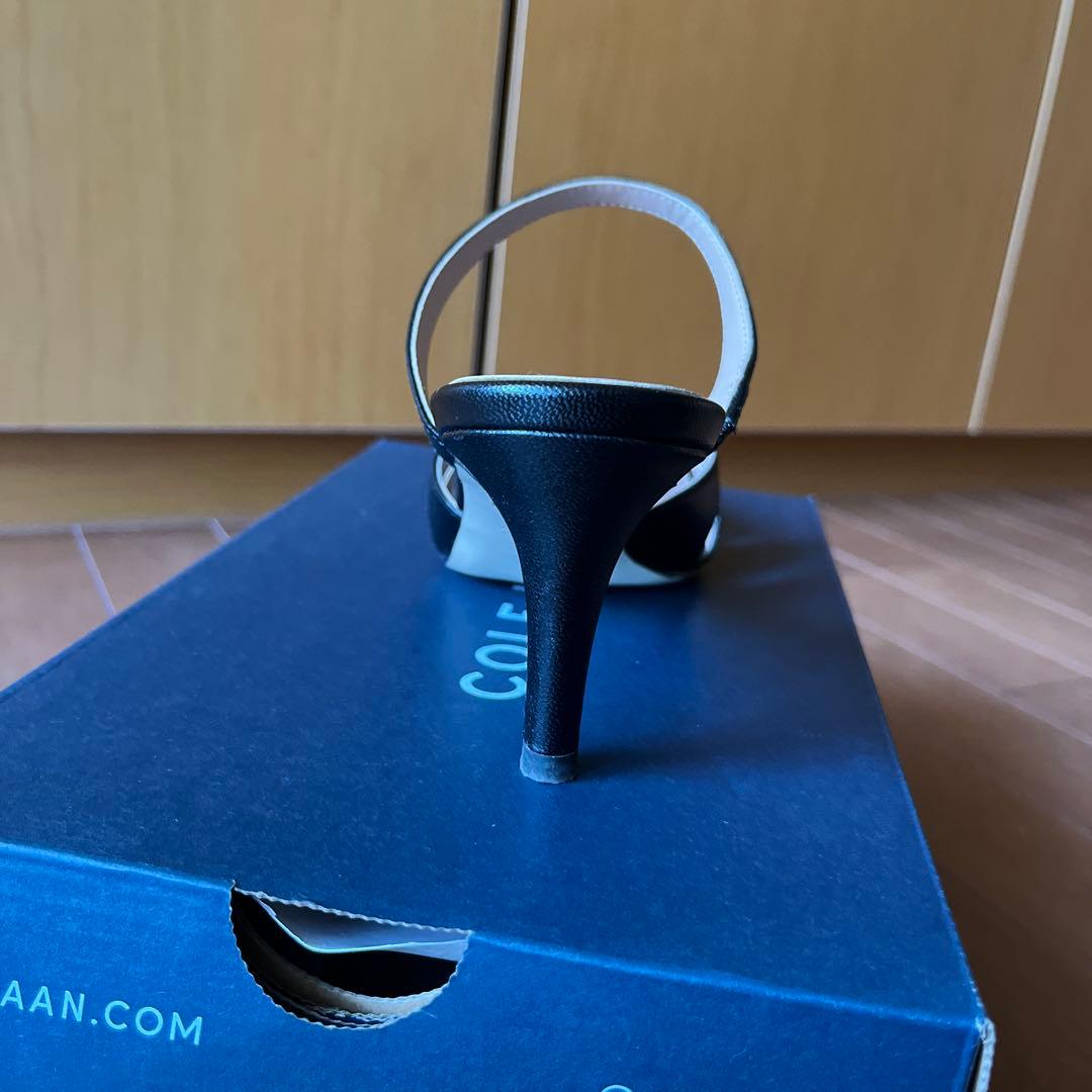 COLE HAAN ブラック ミュール ポインテッドトゥ