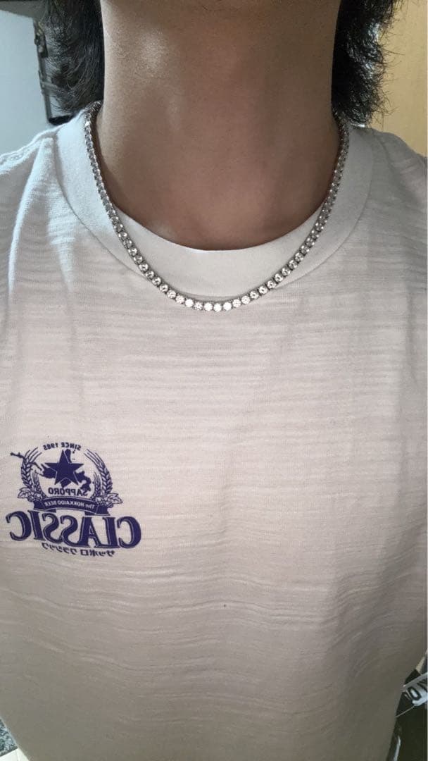 AVALANCHEシルバー925テニスチェーンネックレス