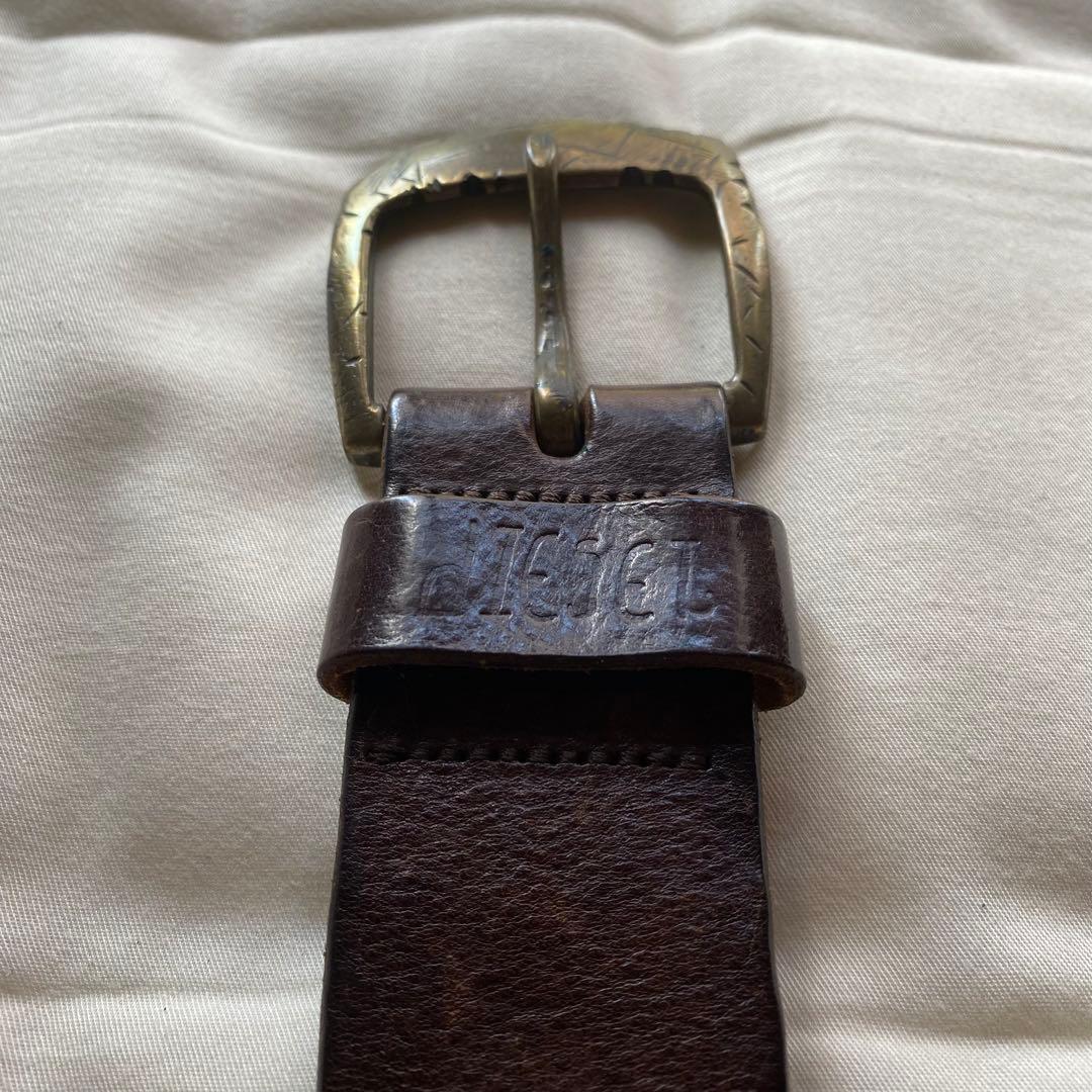 【archive】90~00s DIESEL イタリア製 牛革 スタッズベルト
