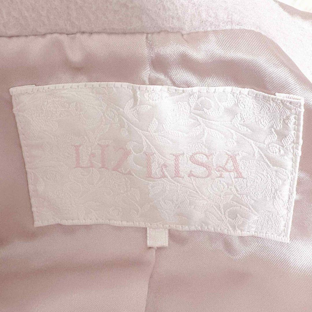 LIZ LISA ビジューリボンショートフードコート ピンク