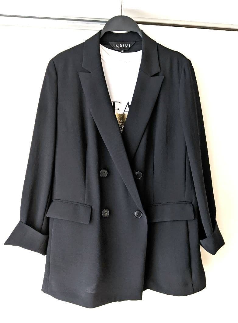 【極美品】INDIVI　インディヴィ　ジャケット　パンツ セットアップ　13号