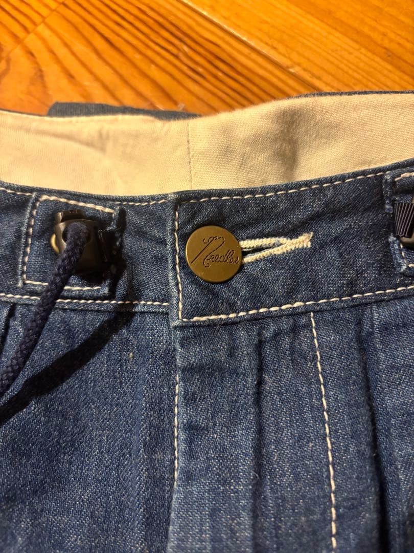 needles デニム　ヒザデルパンツ