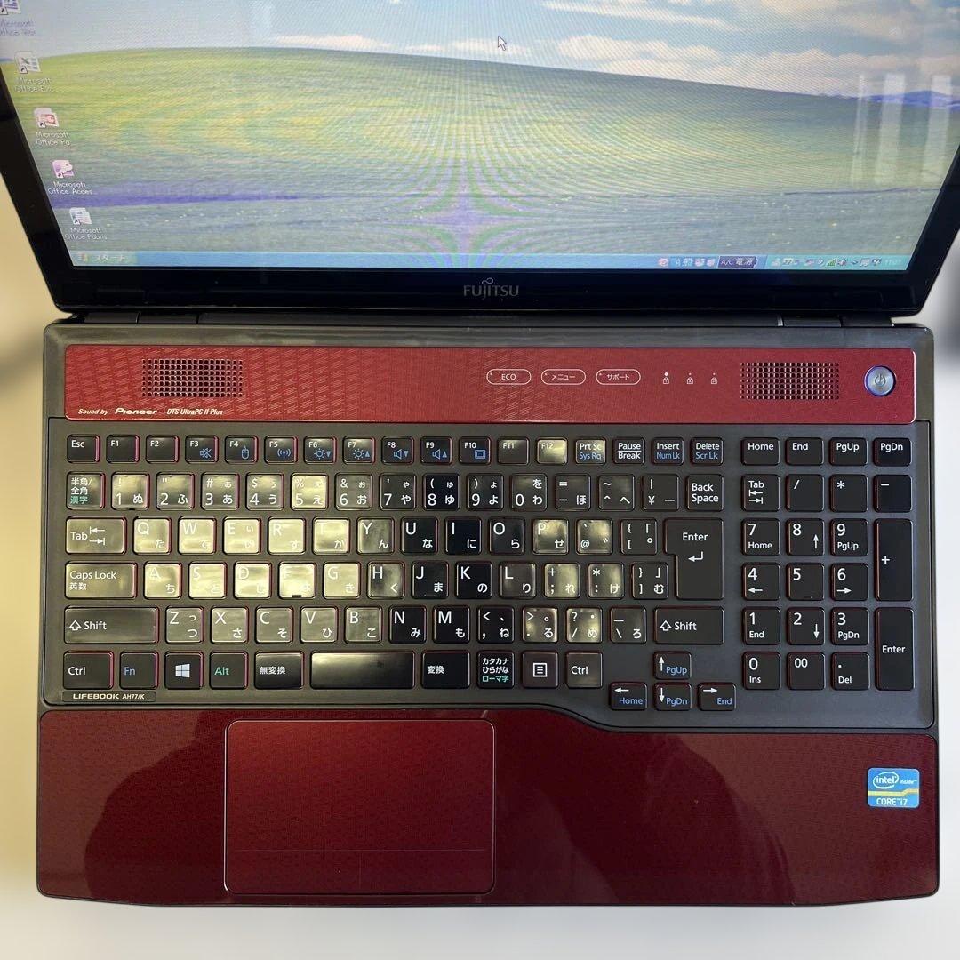 ☆格安WinXP☆富士通15.6インチ大画面第3世代i7PC☆長時間バッテリー付