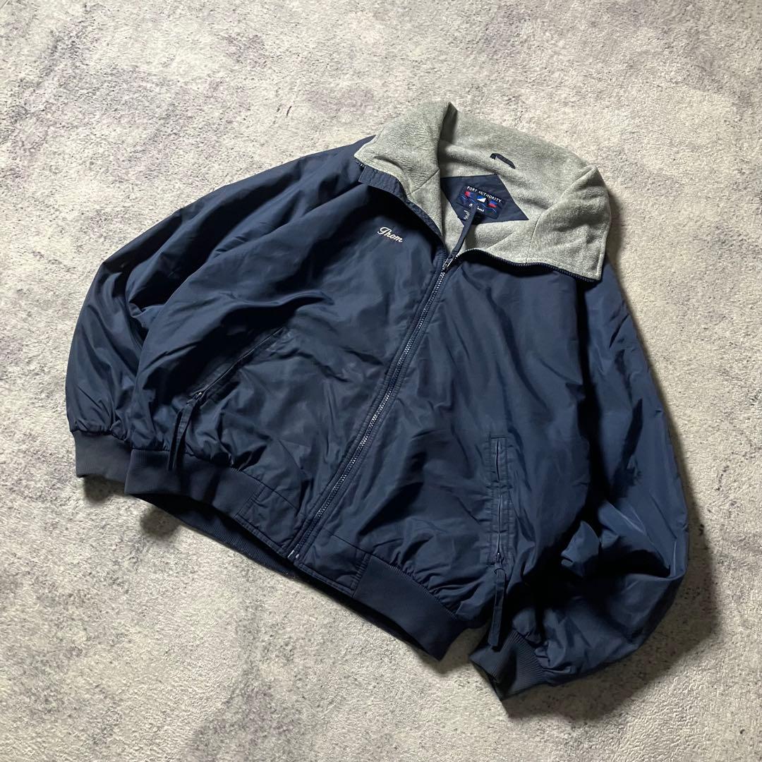 00sPORTAUTHORITYウォームアップジャケットネイビーナイロンブルゾン
