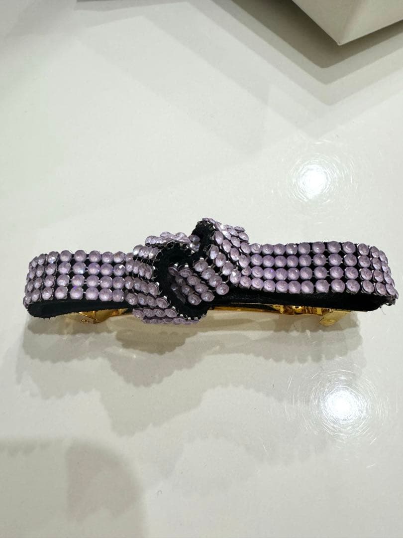 新品未使用　即完品　アッカ　バレッタ　ラベンダー