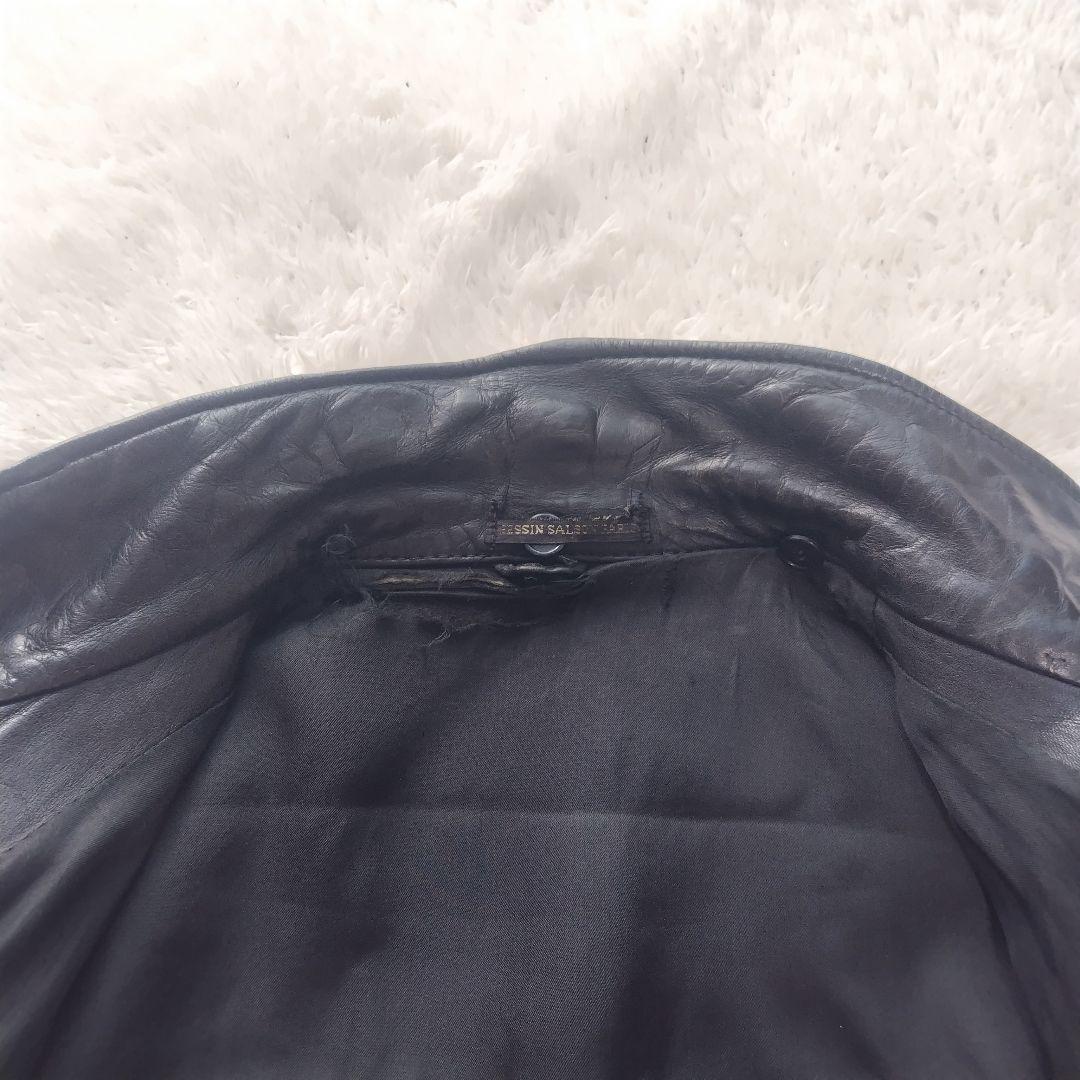 フランス軍 パイロット フライト ジャケット ブラック 52 レザー マルジェラ