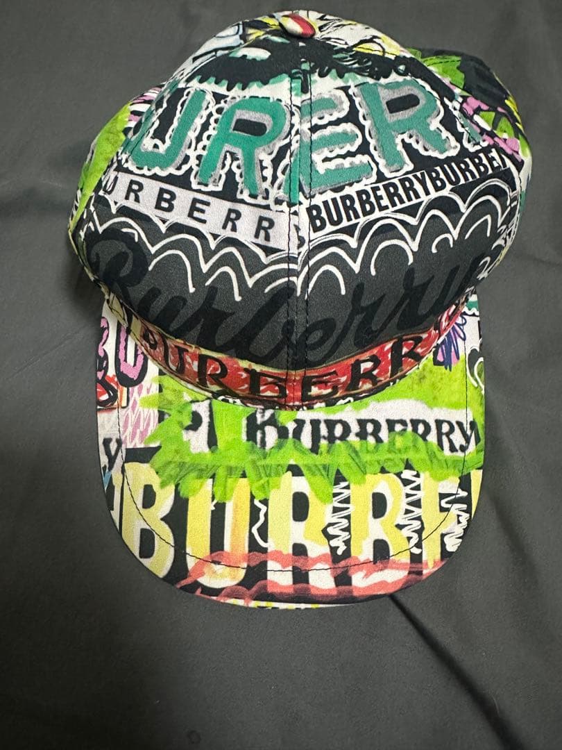 ら*ん様 BURBERRY カラフルベースボールキャップ M/L