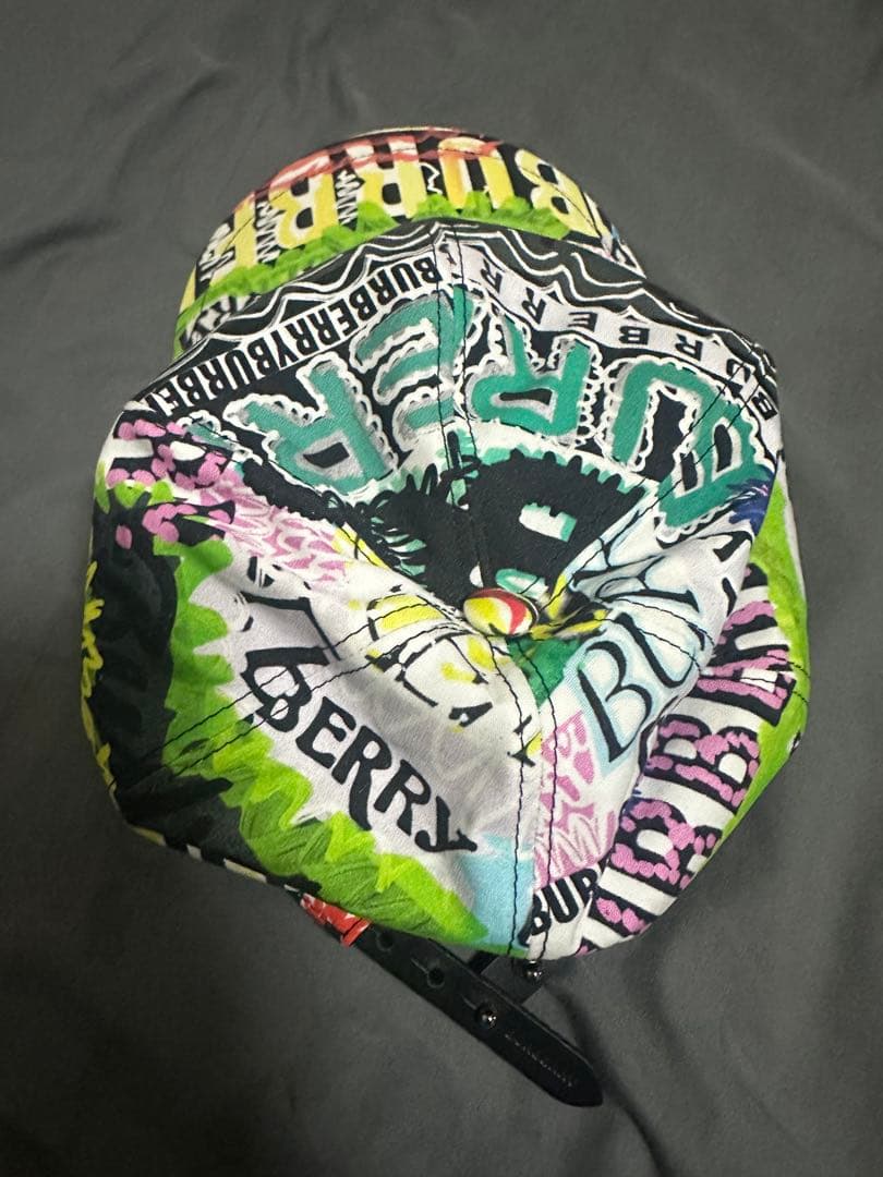 ら*ん様 BURBERRY カラフルベースボールキャップ M/L