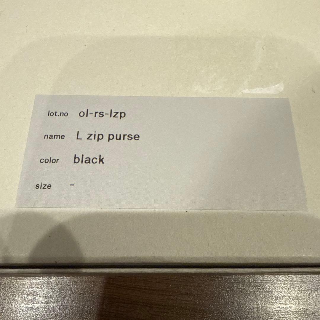 Hender Scheme L zip purse ブラック×ホワイト