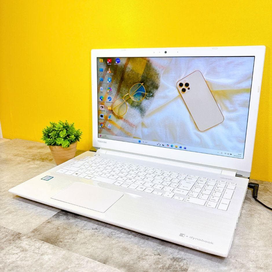 きれいな白❣新品SSD480GB✨Win11ブルーレイ フルHD 薄型 カメラ付