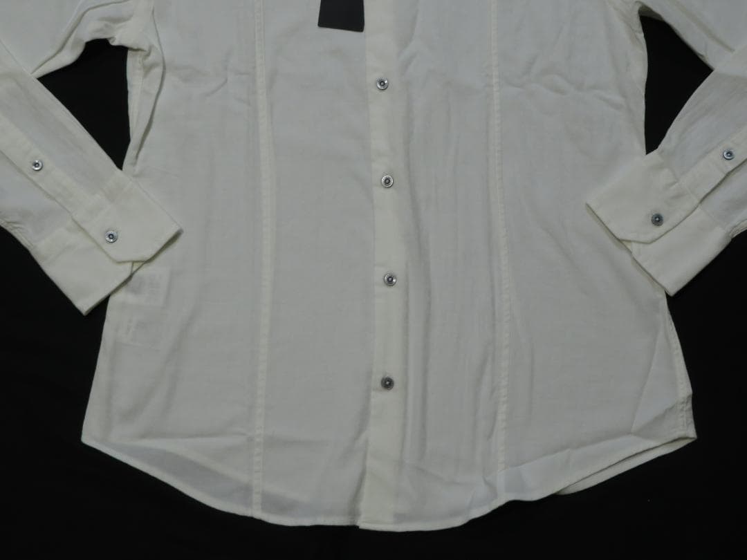 エポカウォモ　高級長袖デザインシャツ　46/Mサイズ　29,700円 　白