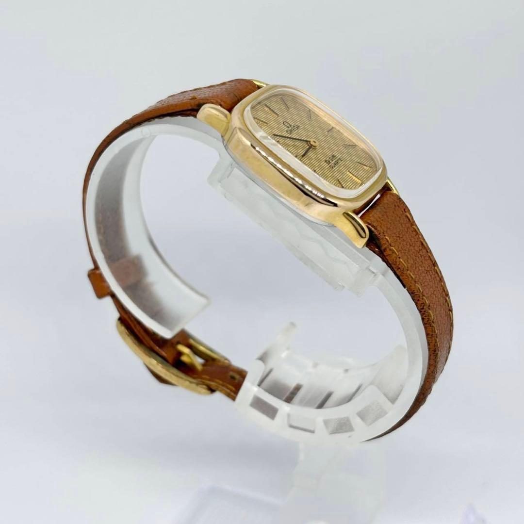 OMEGA デビル プッシュ式リューズ クォーツ レディース腕時計 40