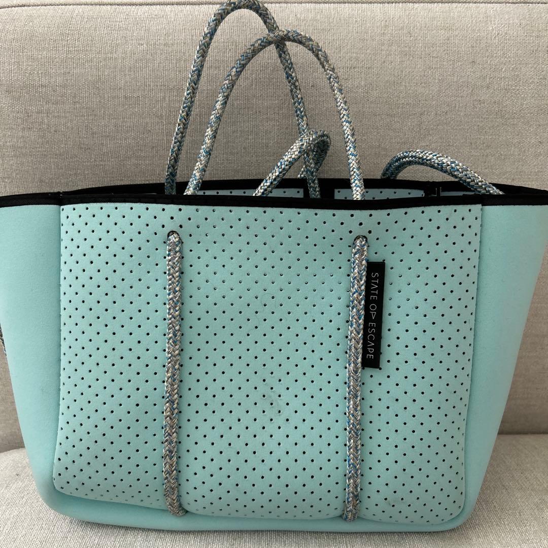 State of escape ターコイズブルー　2way バッグ