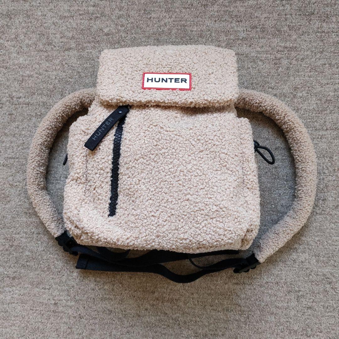 HUNTER ボア ミニ リュック バックパック ベージュ