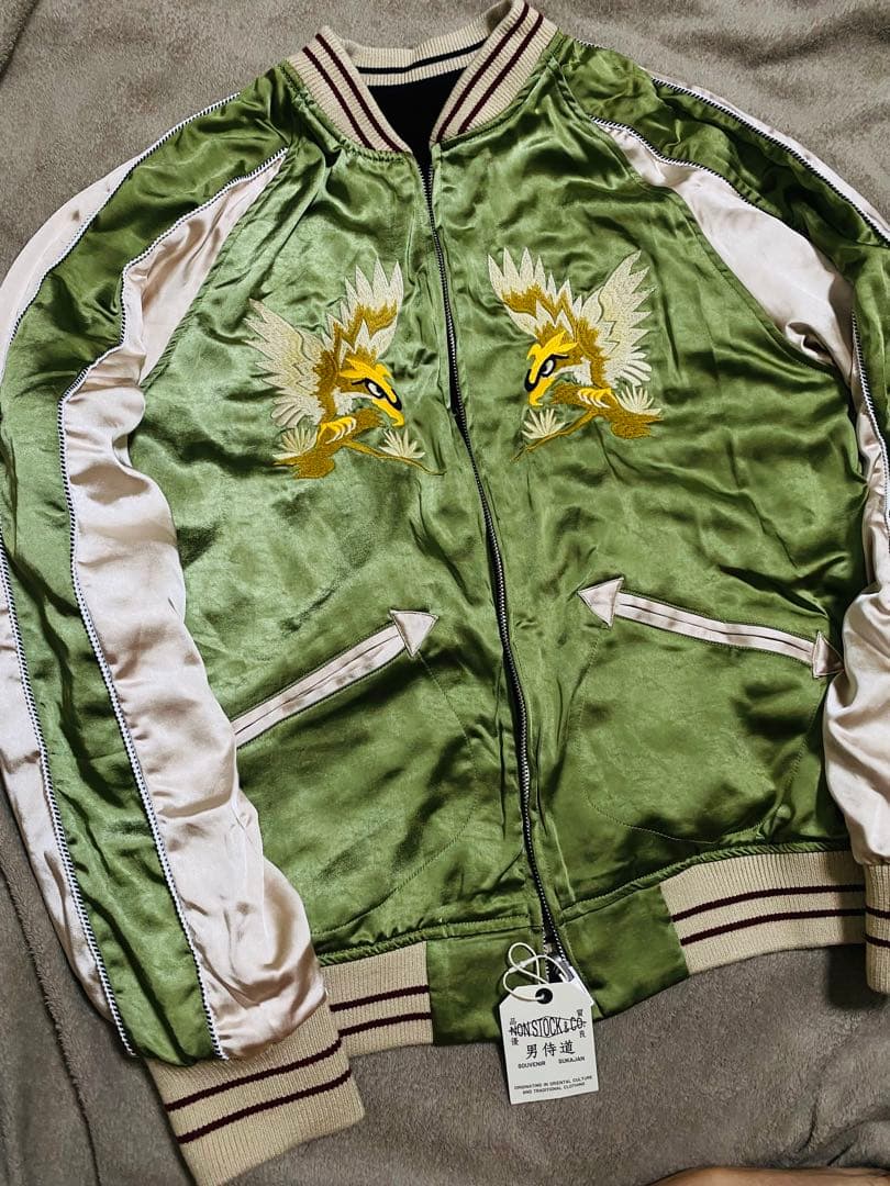 NON STOCK & CO ２面用 別珍 虎鷲 限定 スカジャン 美品