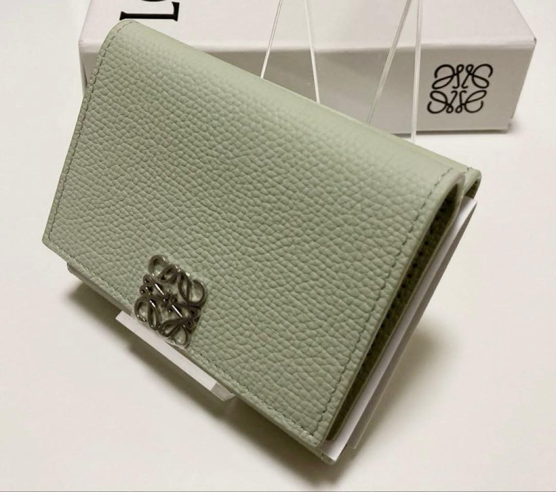 【未使用品】LOEWE アナグラム トライフォールド ウォレット
