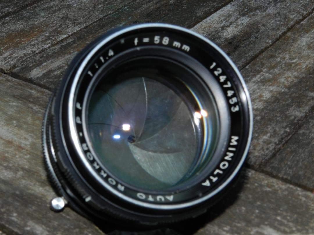 即撮影可　MINOLTA ROKKOR-PF 58mm f/1.4 レンズ