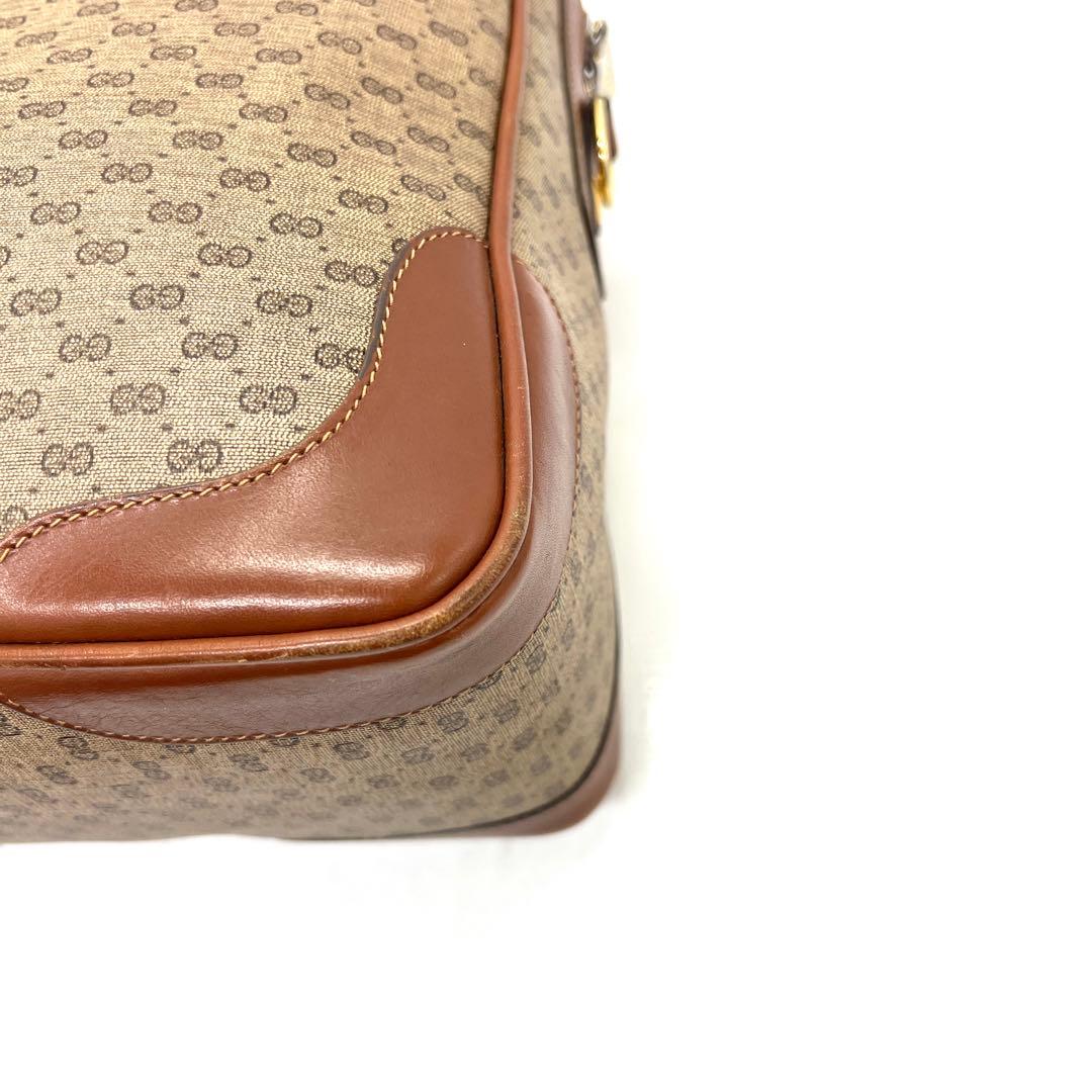 【極美品】グッチ ボストンバッグ シェリーライン マイクロGG PVC