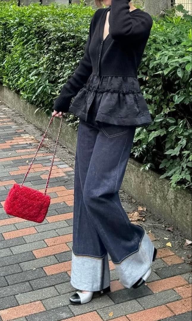 新品未使用★ シーニュ Cygne ドッキングニットカーデ beth