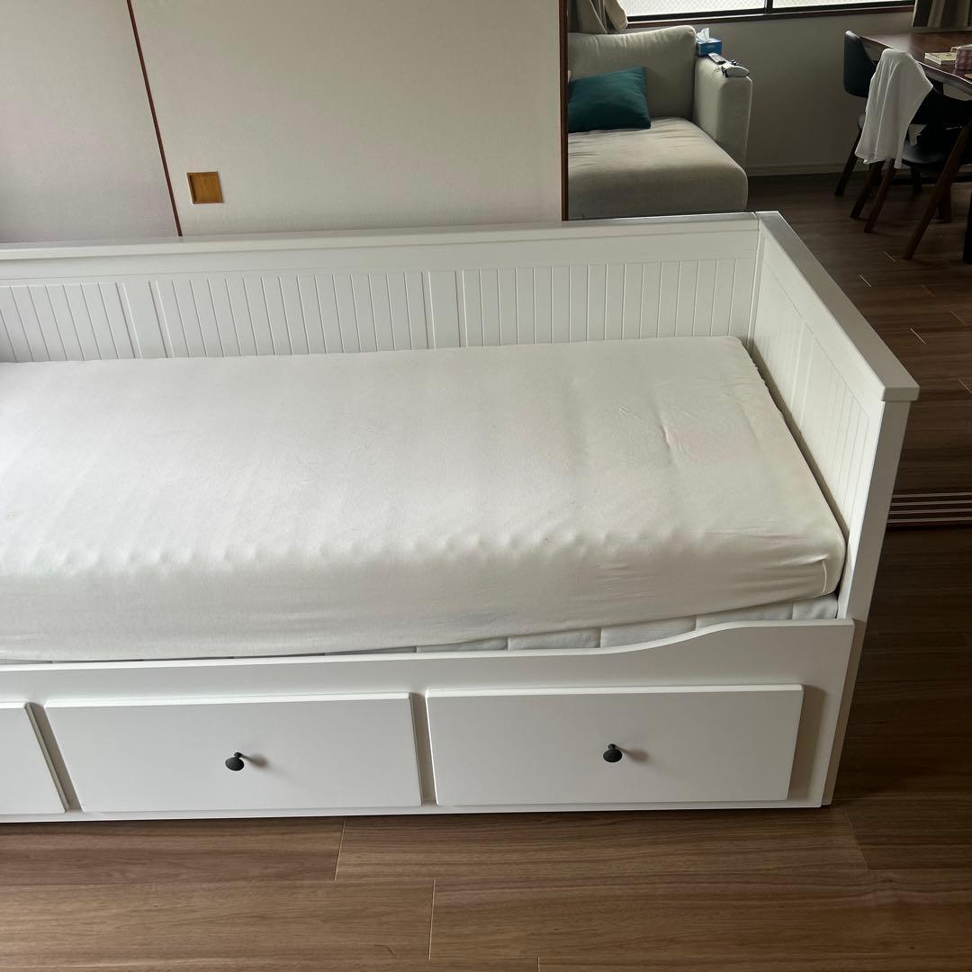 送料込み 引き出し付きソファベッド IKEA イケア Hemnes ヘムネス