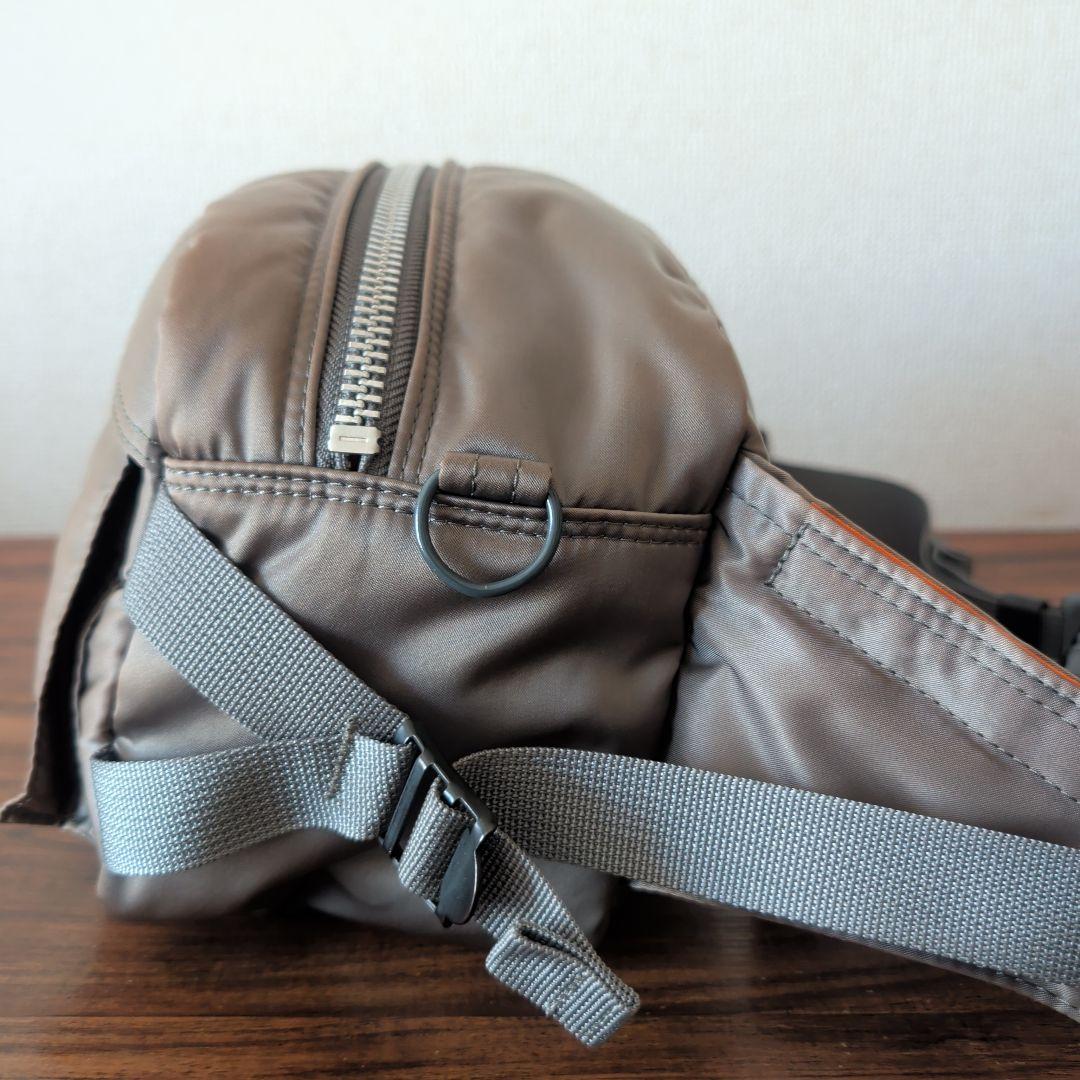 希少 廃盤カラー PORTER TANKER ウエストバッグ グレー 2way