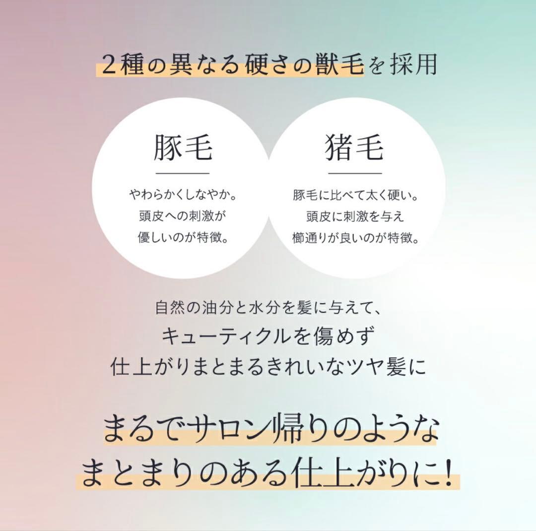 Strainia ストレーニア ケアストレートブラシ ヘアブラシ 癖毛 うねり