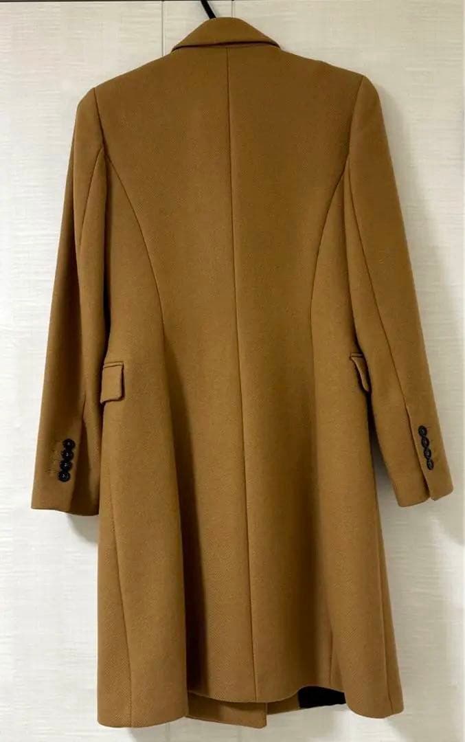 美品2回着用のみZARA×MANTECOウール混ダブルチェスターコート キャメル